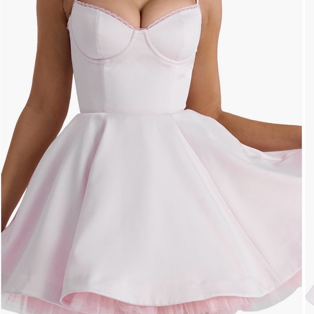 House of CB Pink Mini Dress - Minimoiselle Fit & Flare - Picture 3 of 8